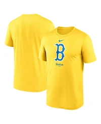 Men's Nike Gold Boston Red Sox City Connect Logo T-shirt