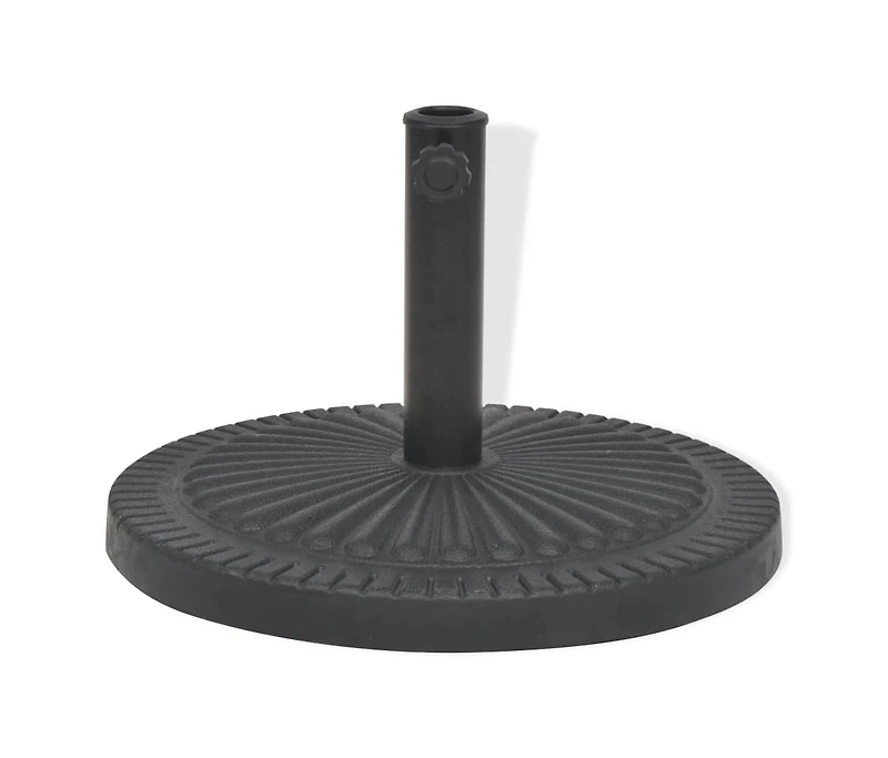 vidaXL Parasol Base Resin Round Black lb