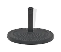 vidaXL Parasol Base Resin Round Black lb