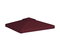 vidaXL 2-Tier Gazebo Top Cover 1 oz/ft² 9.8'x9.8' Bordeaux