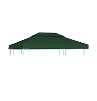 vidaXL Gazebo Cover Canopy Replacement 1 oz/ft² Green 9.8'x13.1'