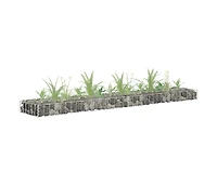 Gabion Raised Bed Galvanized Steel 70.9"x11.8"x3.9"