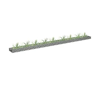 Gabion Raised Bed Galvanized Steel 141.7"x11.8"x3.9"