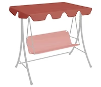vidaXL Replacement Canopy for Garden Swing Terracotta 59.1"/51.2"x41.3"/27.6"