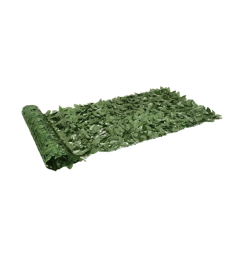 Balcony Screen with Dark Green Leaves 157.5"x39.4"
