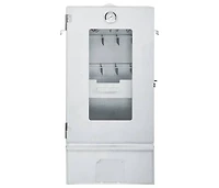 vidaXL Bbq Oven Smoker with 2.2 lb Wood Chips 17.5"x11.4"x32.7"