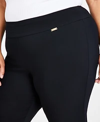 I.n.c. International Concepts Plus Mid-Rise Pull-On Capri Pants, Created for Macy's