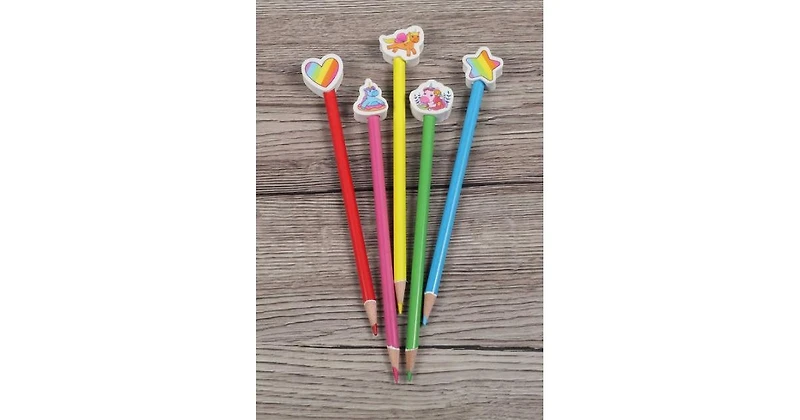 Unicorn Magic Pencil Toppers- Drawing, Coloring Activity Book by Editors of Silver Dolphin Books