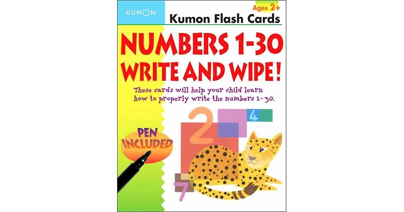 Numbers 1-30 Write Wipe by Kumon Publishing