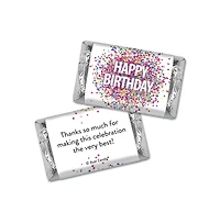 Just Candy Birthday Candy Party Favors Hershey's Miniatures and Kisses by Just Candy, 128 Pieces