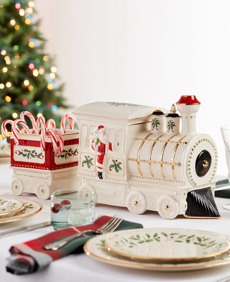Lenox Holiday Figural Train Buffet Caddy