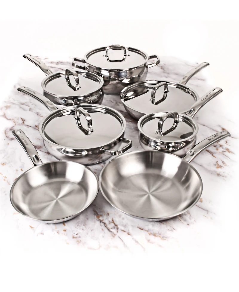 BergHOFF Belly Shape 12pc 18/10 Stainless Steel Cookware Set