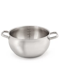 BergHOFF Belly Shape 18/10 Stainless Steel 9.5" Stock Pot with Ss Lid, 5.5qt.