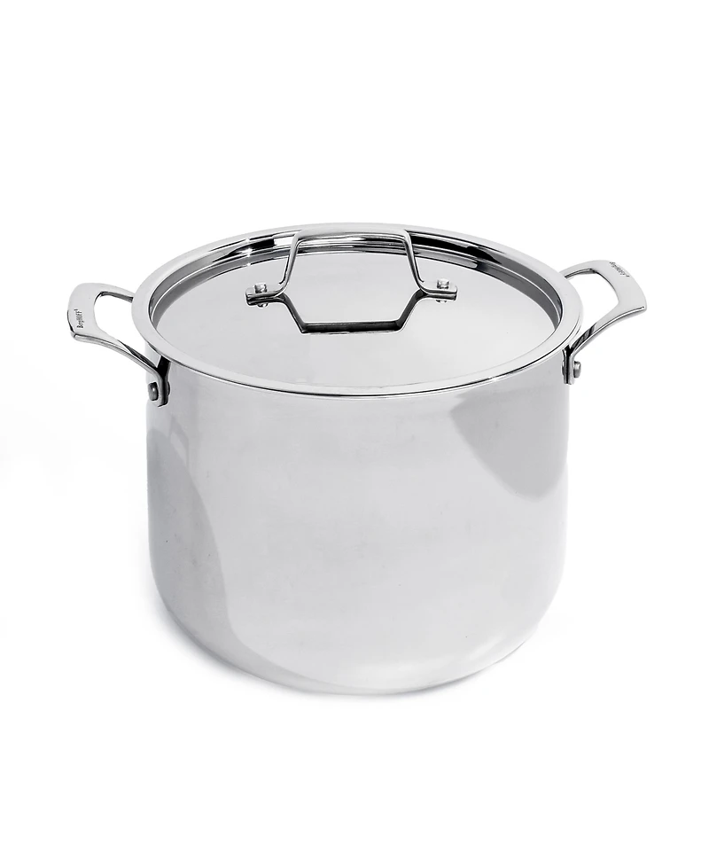 BergHOFF Professional Tri-Ply 18/10 Stainless Steel 9.5" Stockpot with Ss Lid, 8qt.