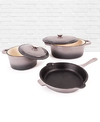 BergHOFF Neo 5pc Cast Iron Dutch Oven Set with 10" Fry Pan