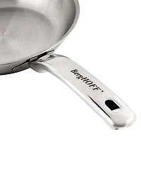BergHOFF Belly Shape 3pc 18/10 Stainless Steel Fry Pan & Skillet Cookware Set with Glass Lid