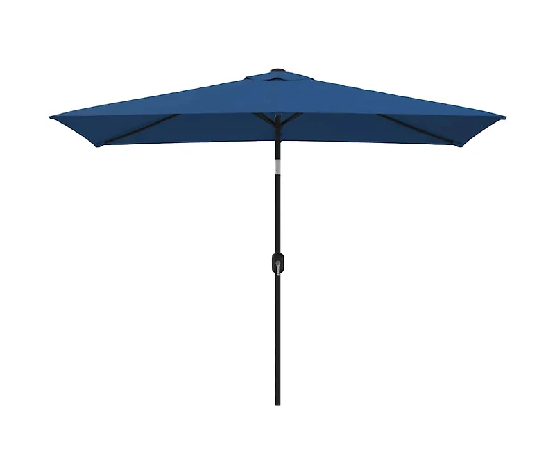 Garden Parasol with Metal Pole 118"x78.7" Azure