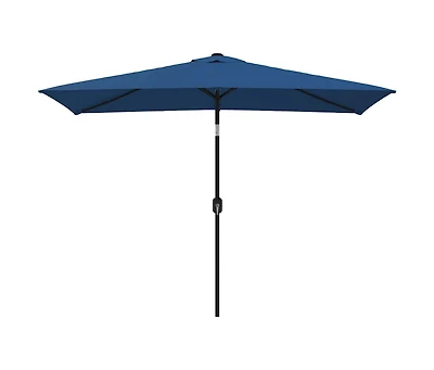 Garden Parasol with Metal Pole 118"x78.7" Azure