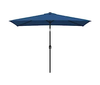 Garden Parasol with Metal Pole 118"x78.7" Azure