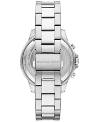 Michael Kors Men's Greyson Chronograph Silver-Tone Stainless Steel Watch 43mm