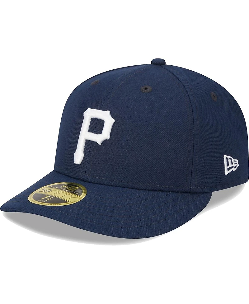 Men's New Era Navy Pittsburgh Pirates Oceanside Low Profile 59FIFTY Fitted Hat