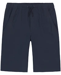 Nautica Big Boys Uniform Husky Lowell Stretch Khaki Jogger Shorts