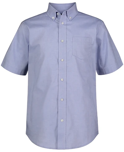 Nautica Little Boys Uniform Stretch Blue Oxford Shirt