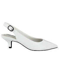 Easy Street Women's Faye Slingback Buckle Closure Pumps