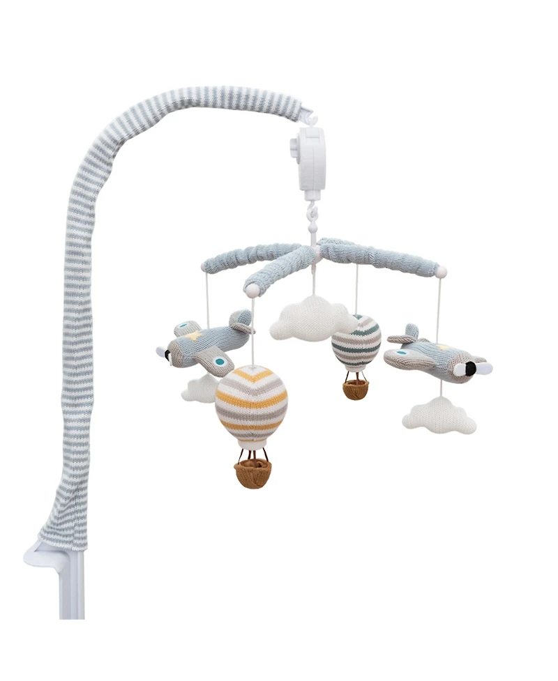 Living Textiles Baby Boys Airplanes Musical Mobile