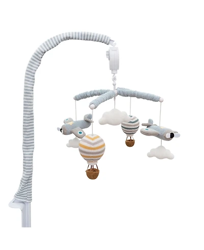Living Textiles Baby Boys Airplanes Musical Mobile