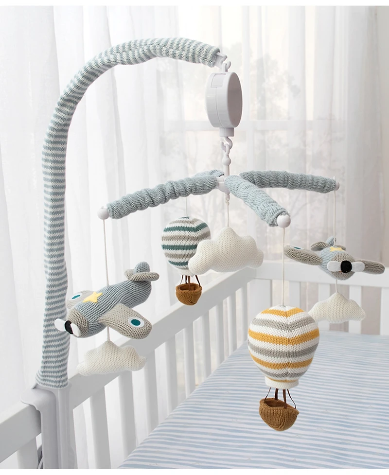 Living Textiles Baby Boys Airplanes Musical Mobile