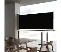 Patio Retractable Side Awning 39.4"x118.1
