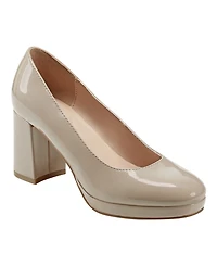 Bandolino Women's Cooler Almond Toe Platform Block Heel Pumps