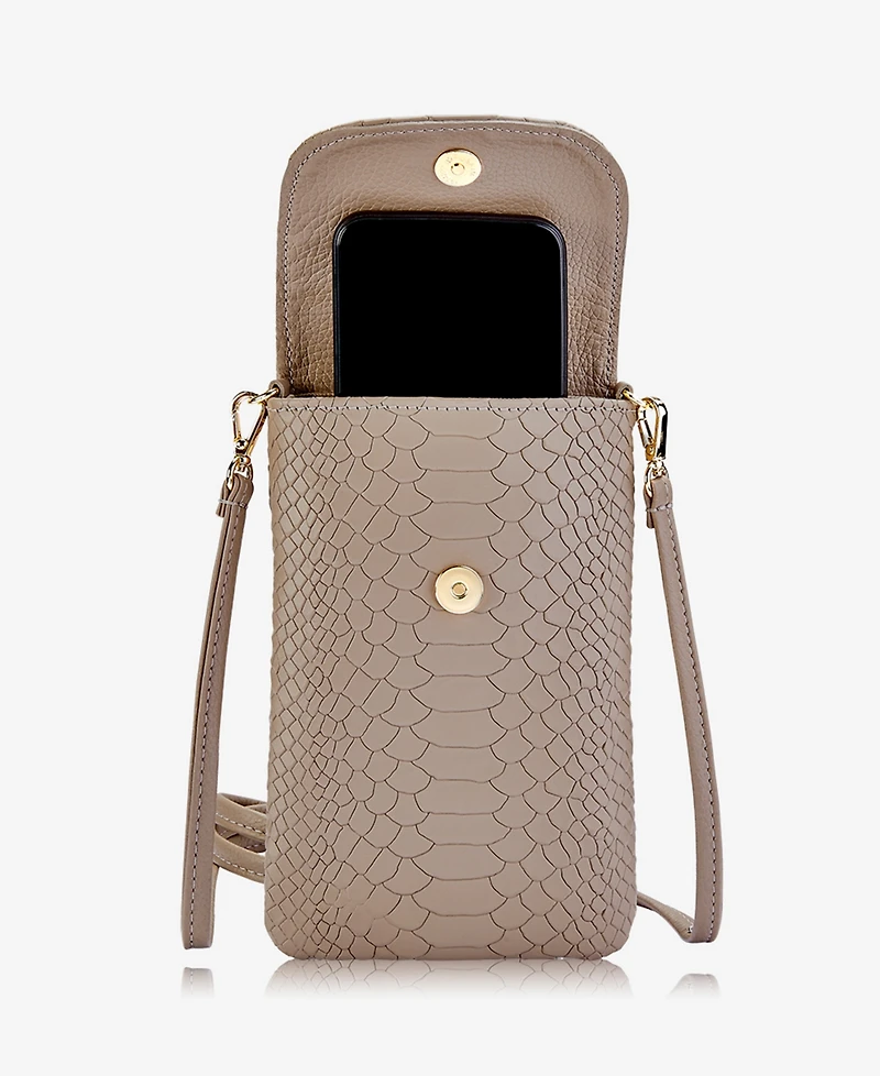 GiGi New York Emmie Leather Phone Crossbody