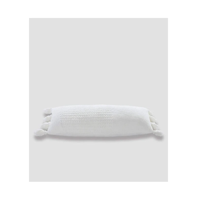 Sunday Citizen Braided Pom Decorative Pillow, 14" x 36"