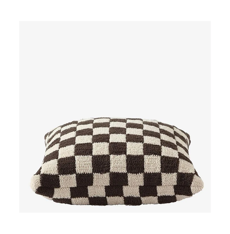Sunday Citizen Checkerboard Decorative Pillow, 20" x 20"