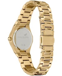 Olivia Burton Women's Sports Luxe Hexa Mini Gold-Tone Stainless Steel Bracelet Watch 28mm