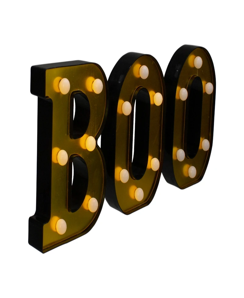 6.5" Led Lighted "Boo" Halloween Marquee Sign