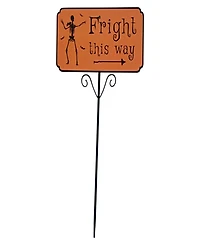 27.5" Fright This Way Outdoor Halloween Lawn Stake