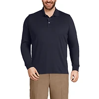 Lands' End Big & Tall Long Sleeve Supima Interlock Polo Shirt