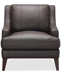 Closeout! Collyn 34" Modern Leather Chair, Created for Macy's