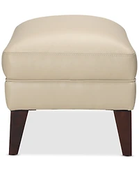 Collyn 31" Modern Leather Ottoman, Created for Macy's