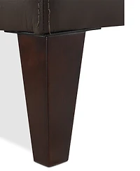 Closeout! Collyn 31" Modern Leather Ottoman, Created for Macy's