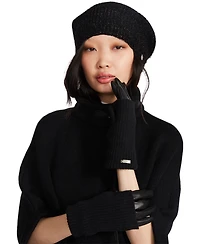 Steve Madden Women's Mixed-Media Gloves