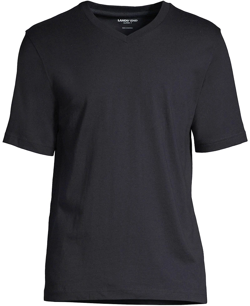 Lands' End Big & Tall Super-t Short Sleeve V-Neck T-Shirt