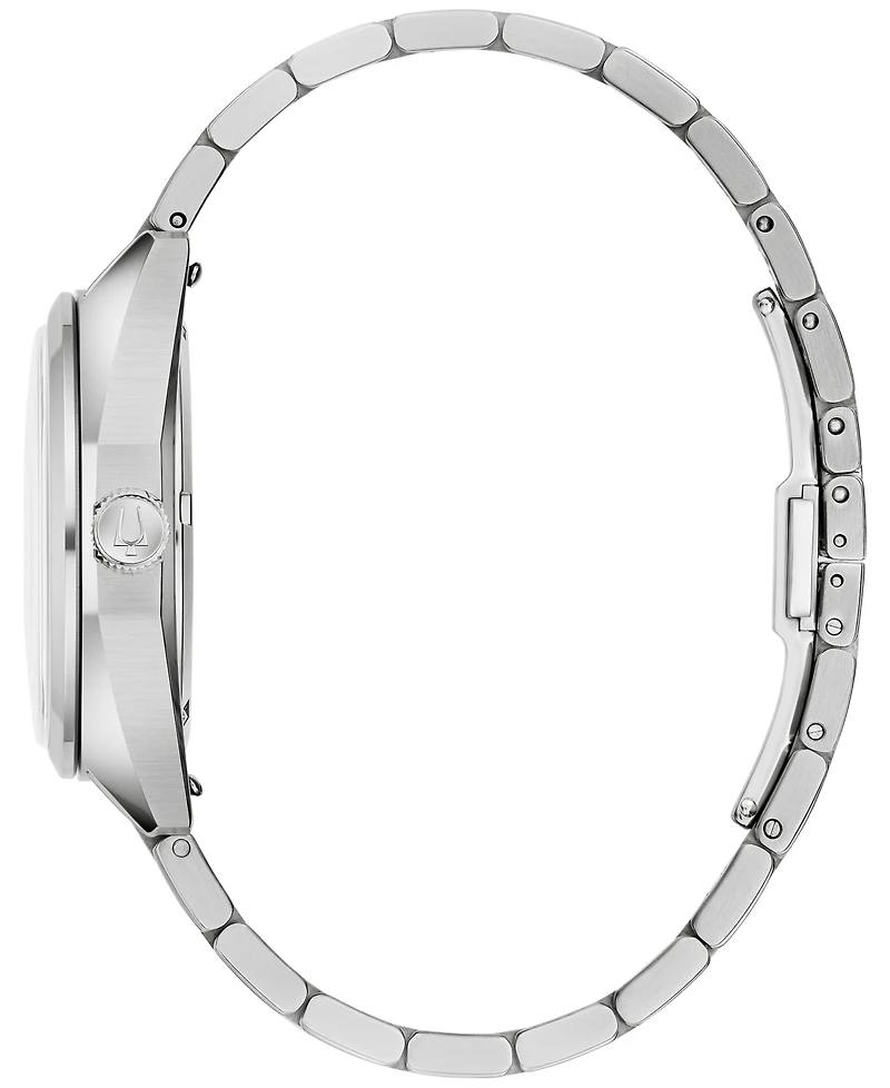 Bulova Men's Classic Jet Star Stainless Steel Bracelet Watch 40mm Gift Set