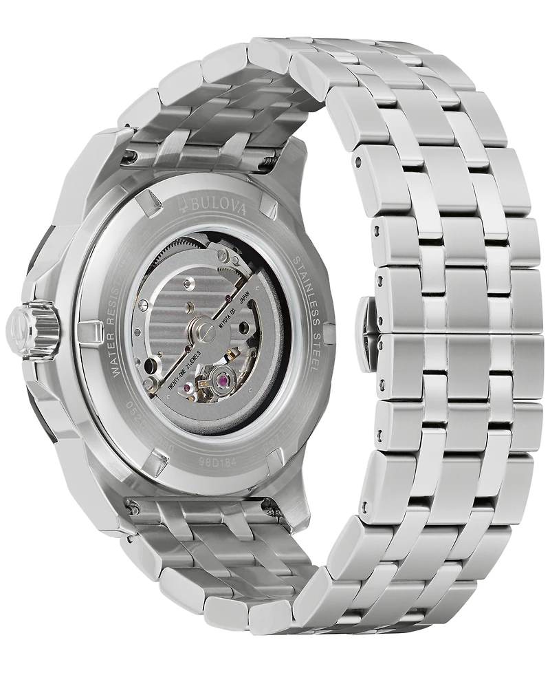 Bulova Men's Automatic Marine Star Marc Anthony Stainless Steel Bracelet Watch 45mm