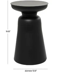 Rosemary Lane Metal Bell Shaped Base Accent Table Collection