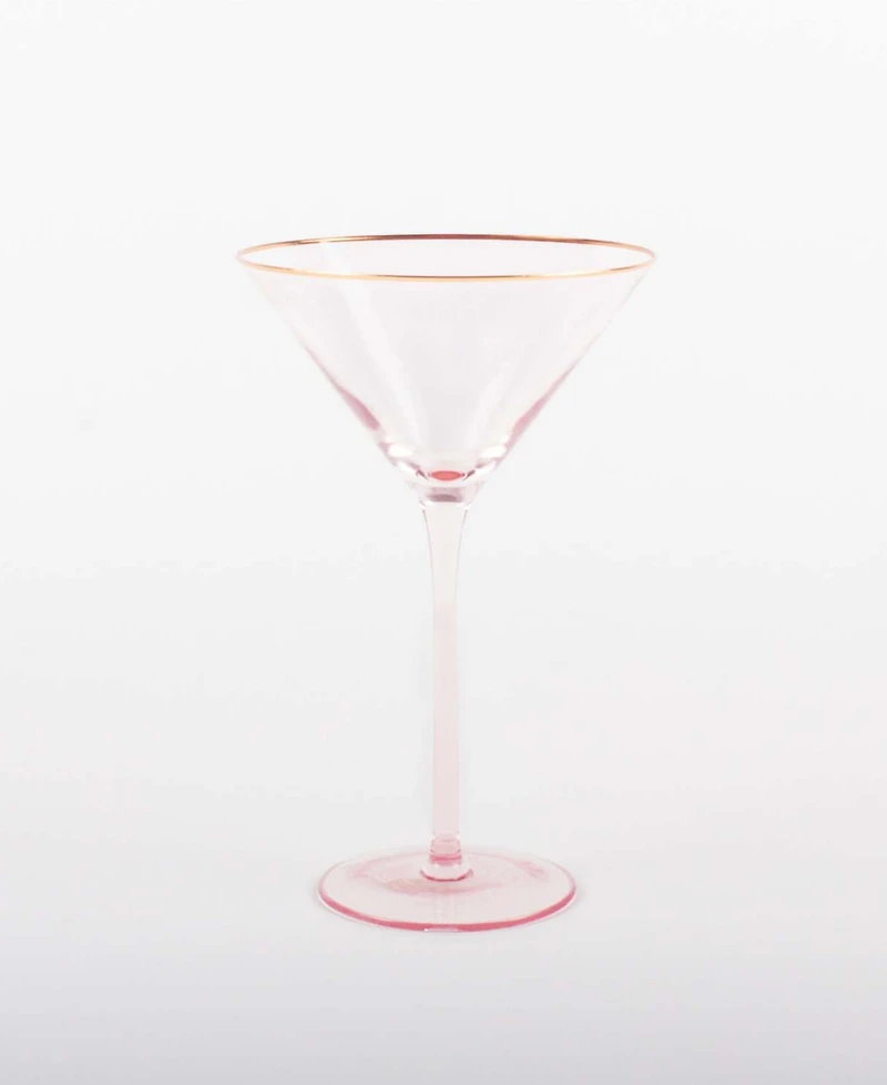 8 Oak Lane Glass Stemmed Martini Glasses, Set of 4