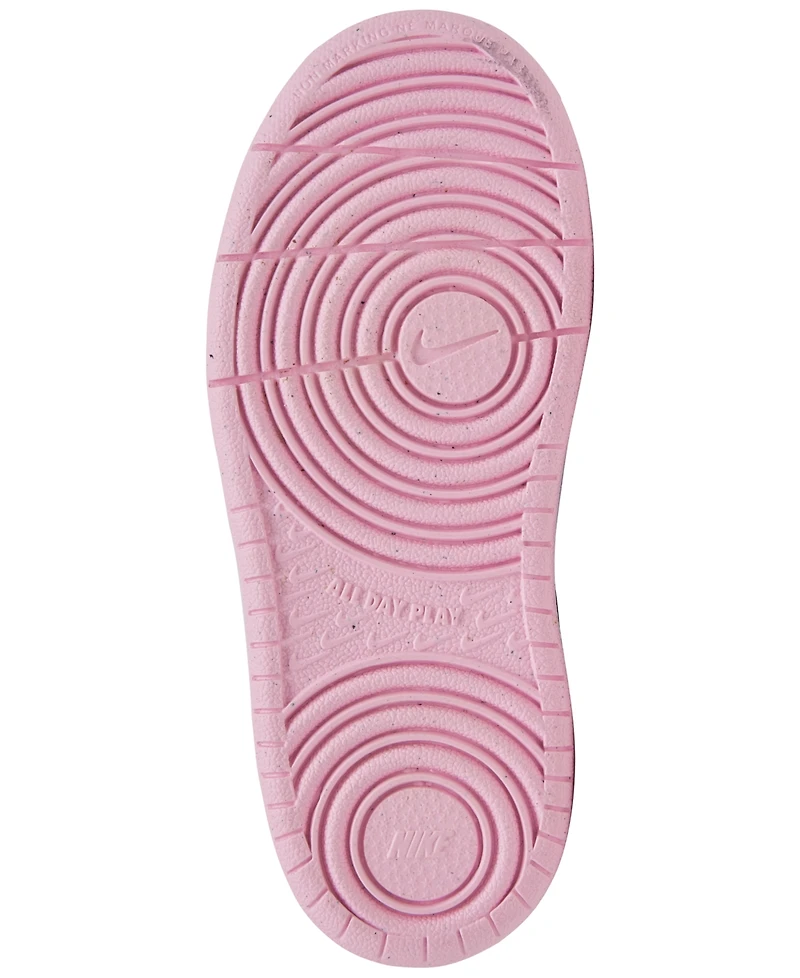 Nike Toddler Girls Court Borough Low Recraft Adjustable Strap Casual Sneakers from Finish Line